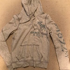 Light Abercrombie and Fitch hoodie sweater sweat shirt